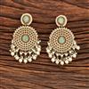 Antique Moti Earring With Mehndi Plating