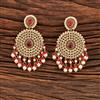 Antique Moti Earring With Mehndi Plating