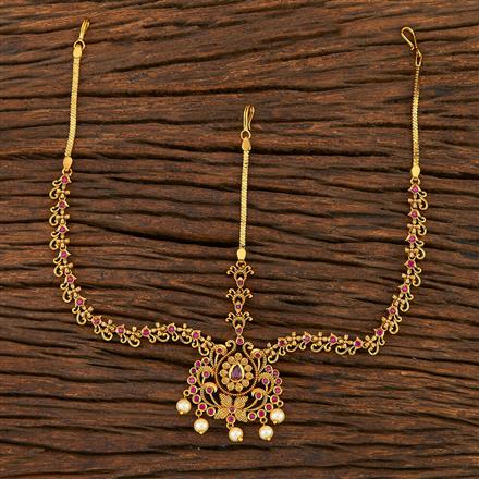 Antique South Indian Damini With Matte Gold Plating