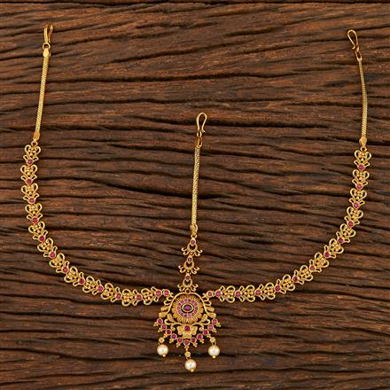 Antique South Indian Damini With Matte Gold Plating
