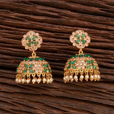 Antique Jhumki With Gold Plating
