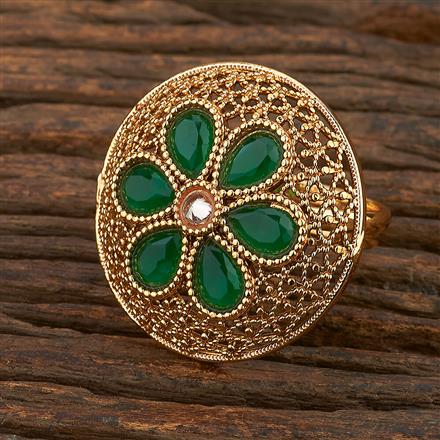 Antique Adjustable Ring With Gold Plating