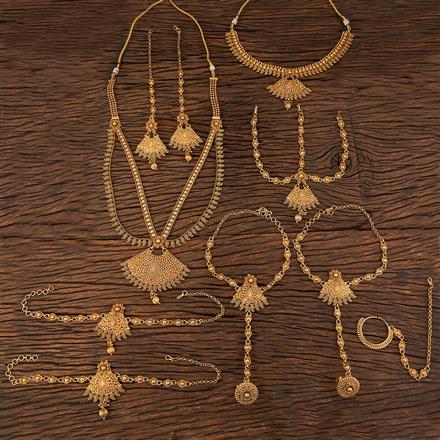 Buy Antique Classic Bridal Sets With Gold Plating 211485 | Kanhai Jewels