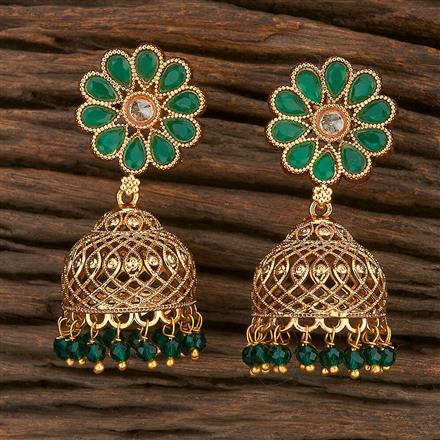 Antique Jhumki With Gold Plating
