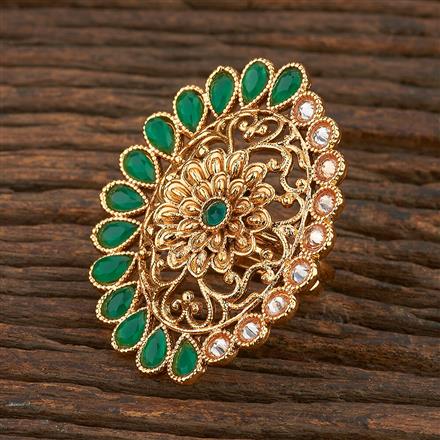 Antique Adjustable Ring With Gold Plating