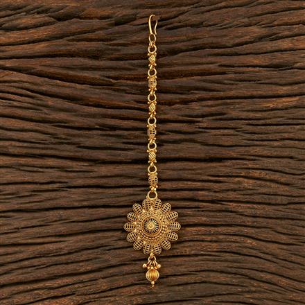 Antique Plain Gold Tikka With Gold Plating