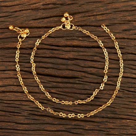 Antique Delicate Payal With Gold Plating