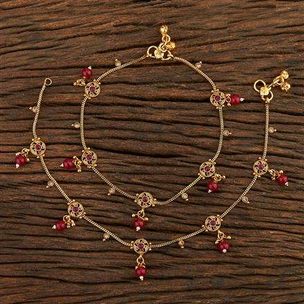 Antique Delicate Payal With Gold Plating