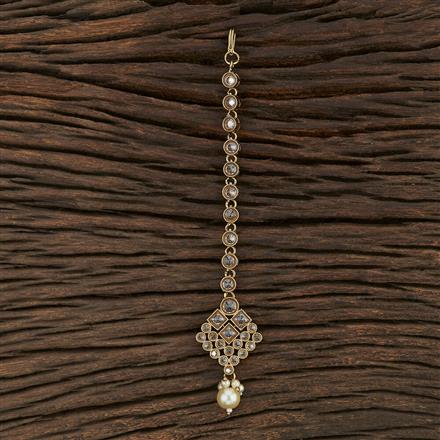 Antique Delicate Tikka With Mehndi Plating