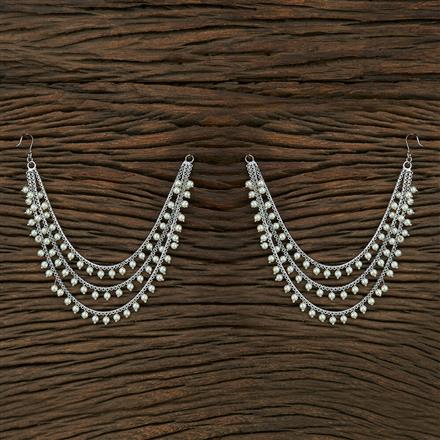 Antique Classic Ear Chain With Rhodium Plating