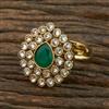 Antique Adjustable Ring With Mehndi Plating