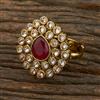Antique Adjustable Ring With Mehndi Plating