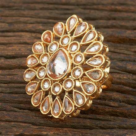 Antique Adjustable Ring With Gold Plating