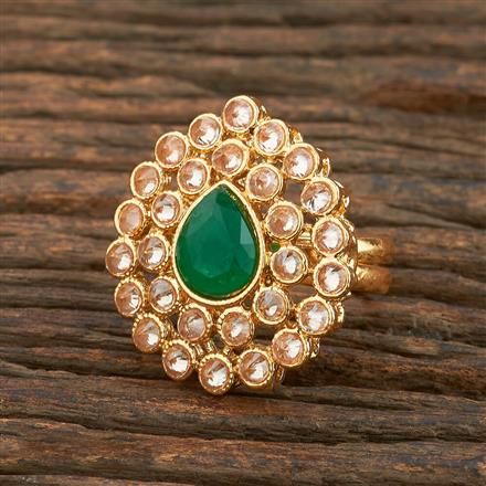 Antique Adjustable Ring With Gold Plating