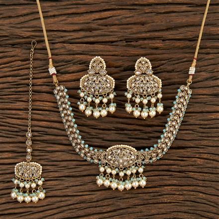 Antique Choker With Mehndi Plating