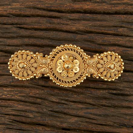 Antique Plain Gold Hair Clip With Gold Plating