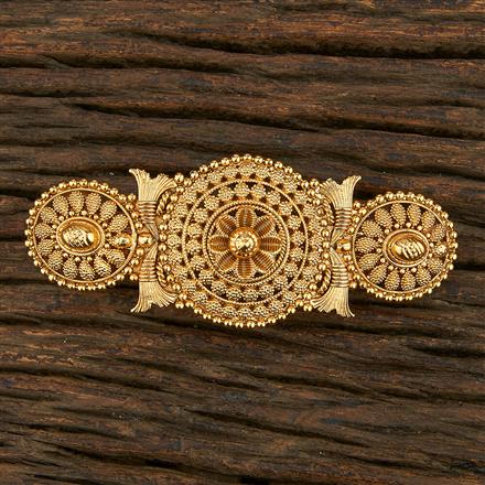 Antique Plain Gold Hair Clip With Gold Plating