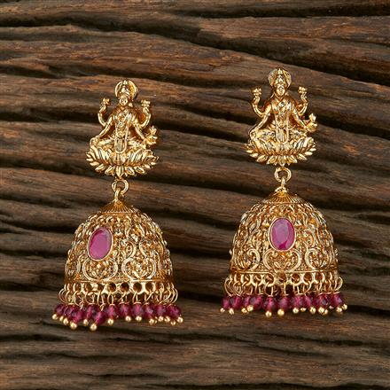 Antique Temple Earring With Gold Plating