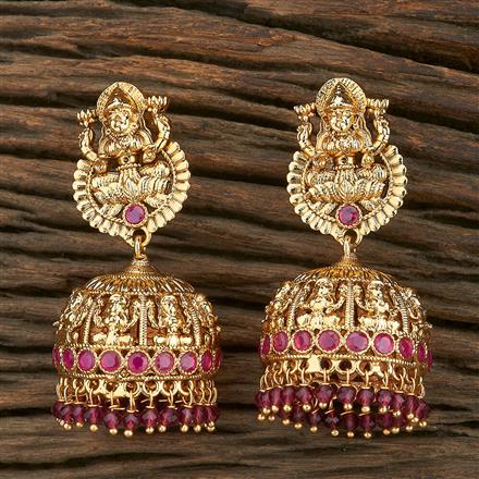 Antique Temple Earring With Gold Plating