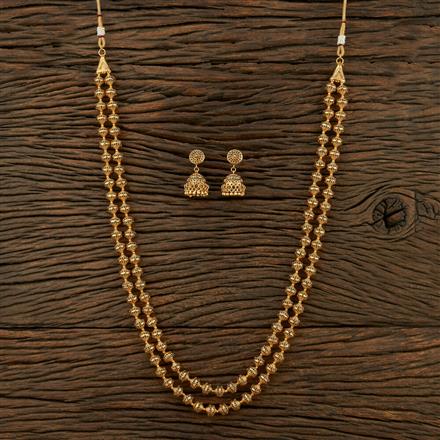 Antique Beads Necklace With Gold Plating