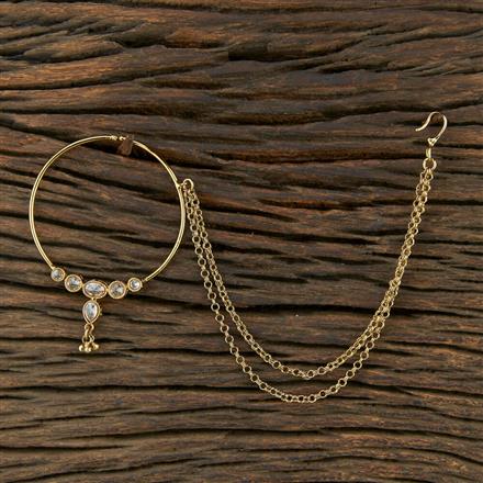 Antique Pressing Nose Ring With Mehndi Plating