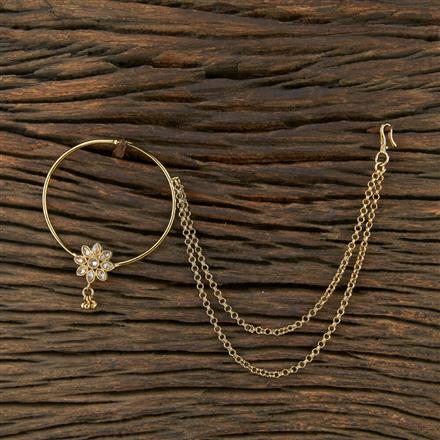 Antique Pressing Nose Ring With Mehndi Plating