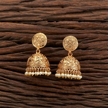 Antique Jhumki With Gold Plating