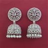 Antique Jhumki With Rhodium Plating