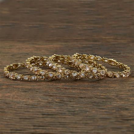 Antique Delicate Bangles With Mehndi Plating