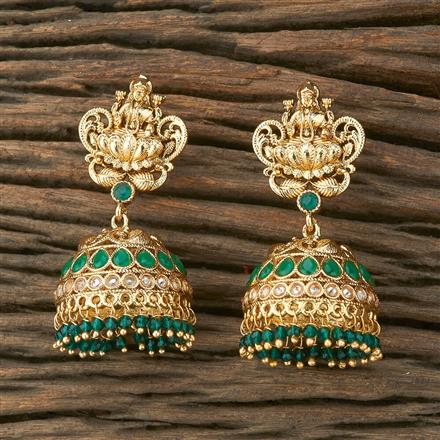 Antique Jhumki With Gold Plating