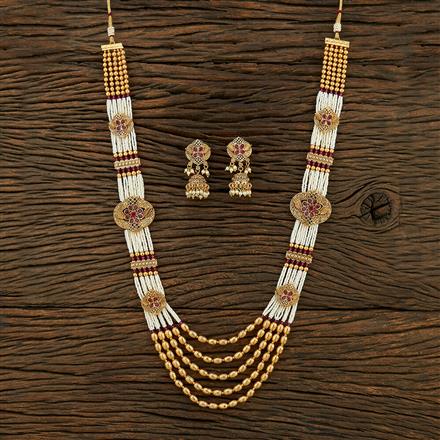 Antique Mala Necklace With Gold Plating