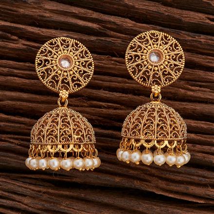 Antique Jhumki With Gold Plating