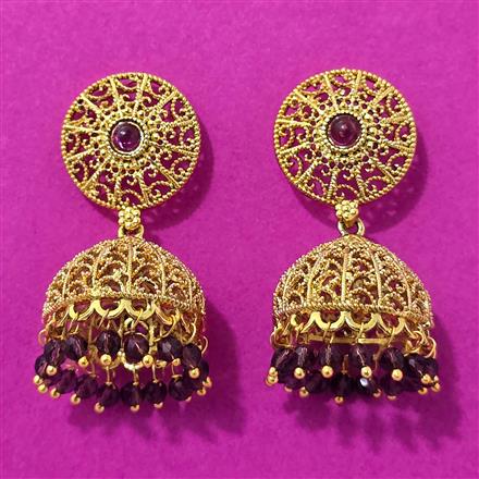 Antique Jhumki With Gold Plating
