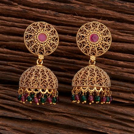 Antique Jhumki With Gold Plating