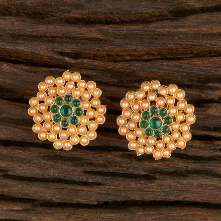 Antique Pearl Earring With Gold Plating