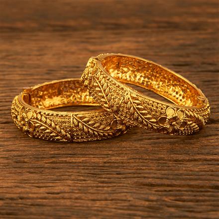 Antique Openable Bangles With Gold Plating