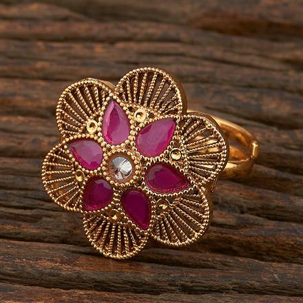 Antique Adjustable Ring With Gold Plating