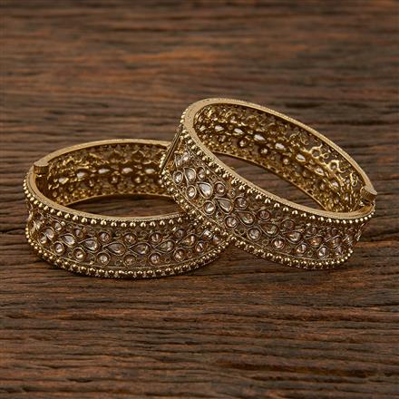 Antique Openable Bangles With Mehndi Plating