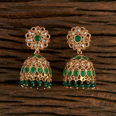 Antique Jhumki With Gold Plating
