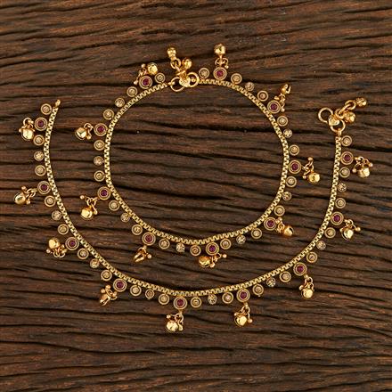 Antique Ghungru Payal With Gold Plating