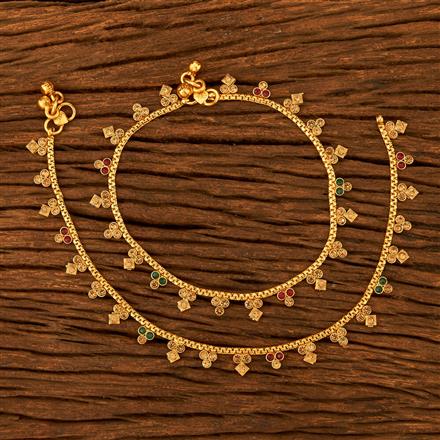 Antique Delicate Payal With Gold Plating