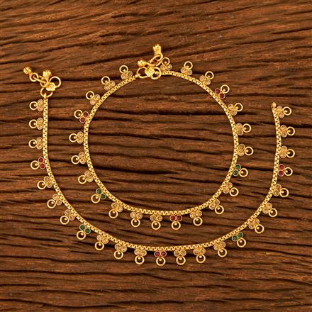 Buy Antique Delicate Payal With Gold Plating 211972 | Kanhai Jewels