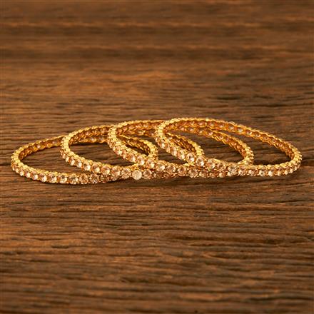Antique Delicate Bangles With Gold Plating