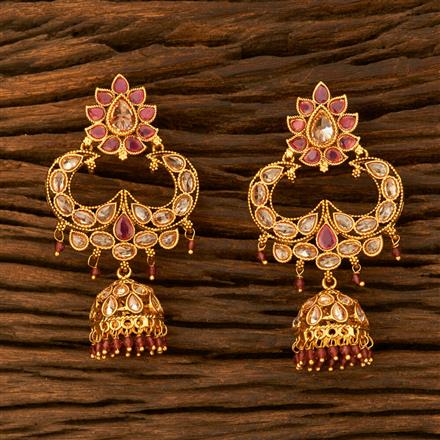 Antique Long Earring With Gold Plating