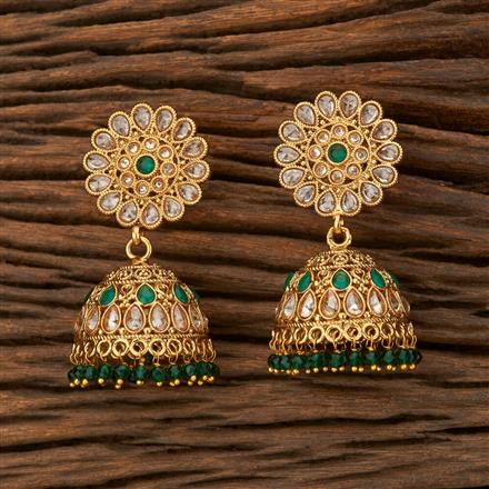 Antique Jhumki With Gold Plating
