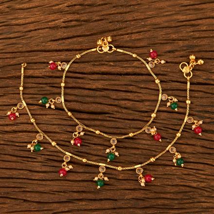 Antique Delicate Payal With Gold Plating