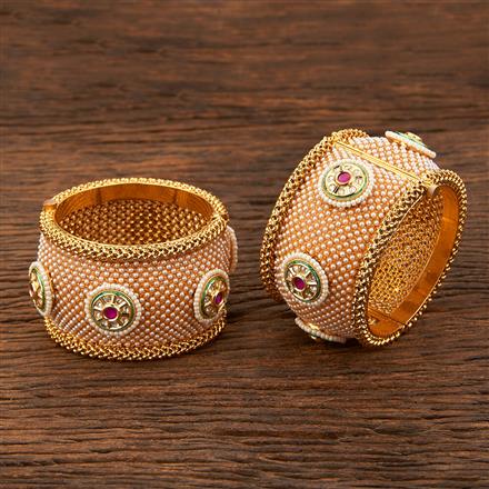 Antique Openable Bangles With Gold Plating