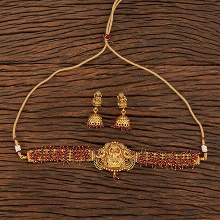 Antique South Indian Necklace With Gold Plating