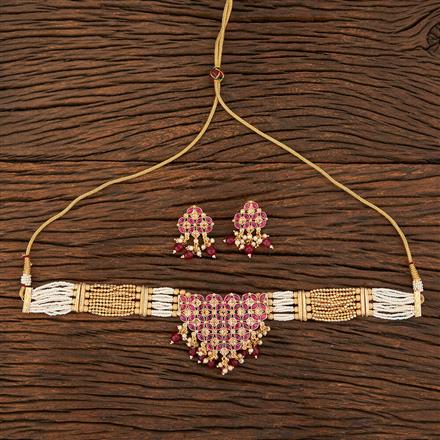 Antique Choker Necklace With Gold Plating