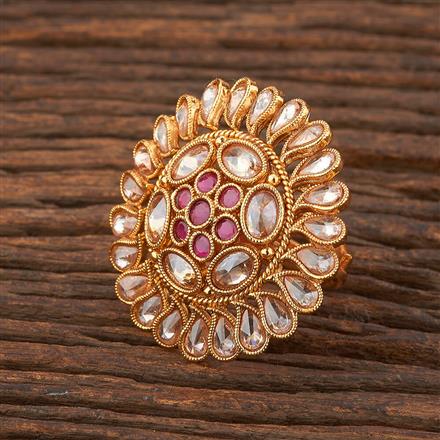 Antique Adjustable Ring With Gold Plating